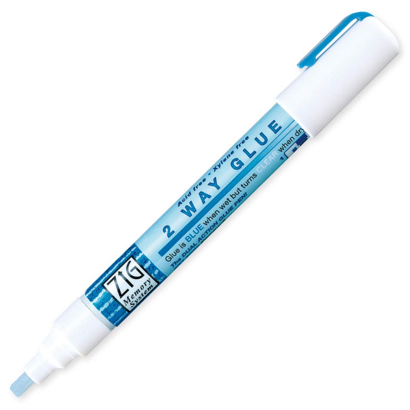 ZIG Kuretake 2-Way Glue Pen-4mm Chisel Tip, 4mm - Image 1